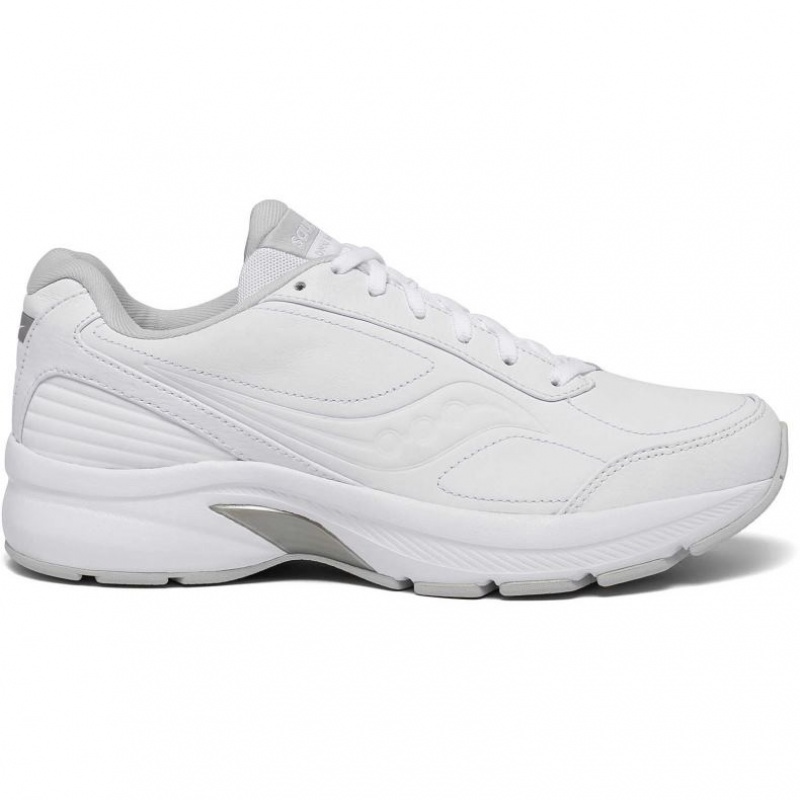 White Saucony Omni Walker 3 Men\'s Wide Running Shoes | EGYPT HKEXDW