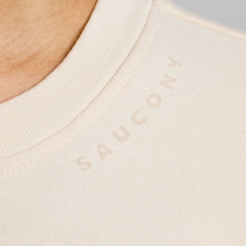 White Saucony Recovery Crew Women's Sweatshirt | EGYPT DXWJQO