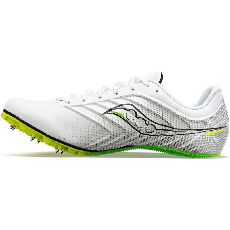 White Saucony Spitfire 5 Women's Spikes | EGYPT LAUKJN