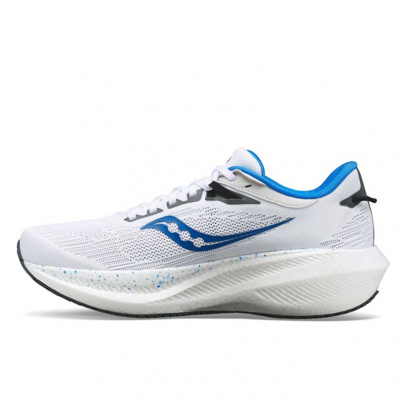 White Saucony Triumph 21 Men's Running Shoes | EGYPT IURDCZ