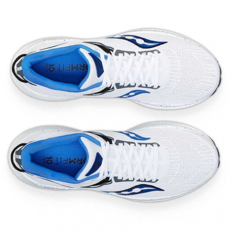 White Saucony Triumph 21 Men's Running Shoes | EGYPT IURDCZ