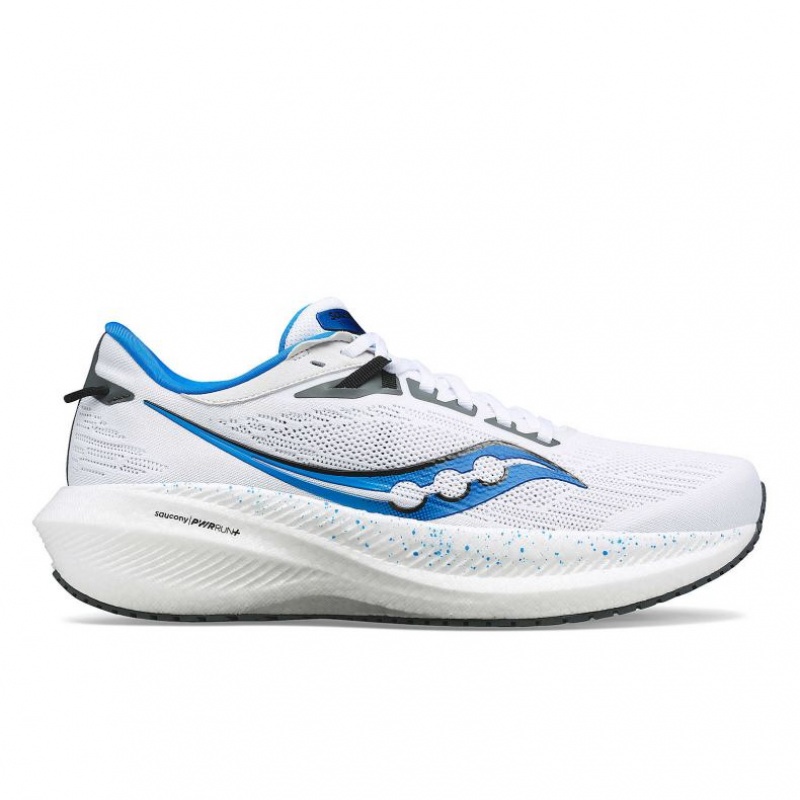 White Saucony Triumph 21 Men\'s Running Shoes | EGYPT IURDCZ