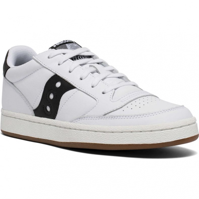 White / Black Saucony Jazz Court Women's Sneakers | EGYPT WTCLFZ