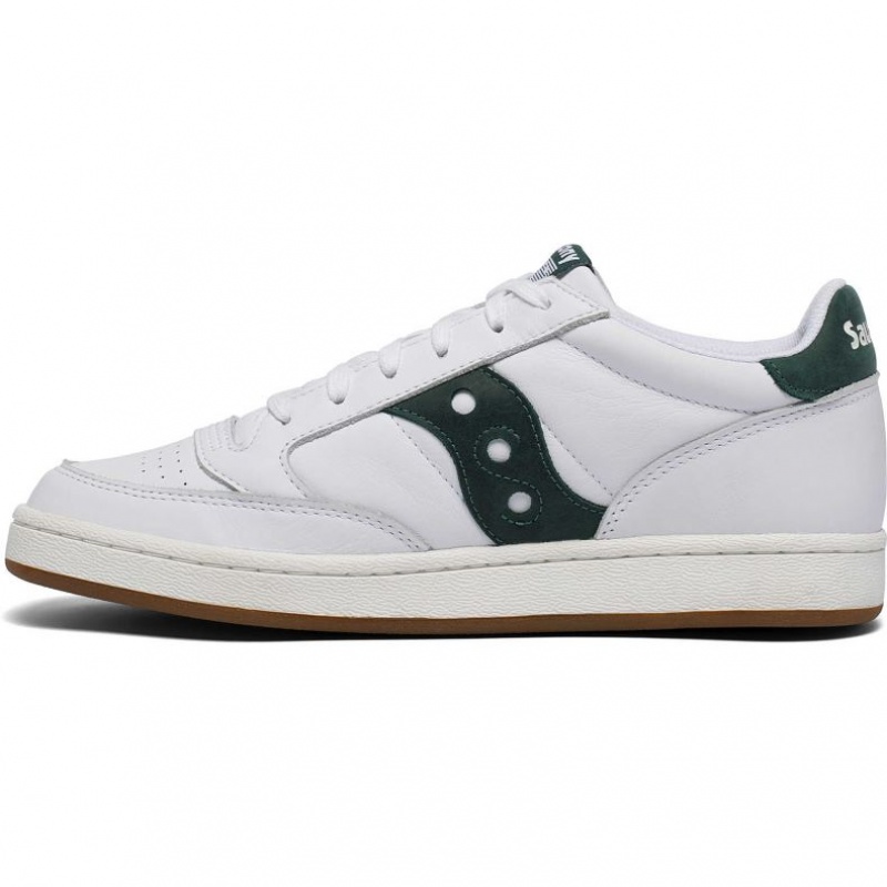 White / Green Saucony Jazz Court Women's Sneakers | EGYPT KRWPAL