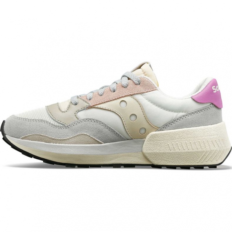 White / Grey / Rose Saucony Jazz NXT Women's Sneakers | EGYPT CAEBJF