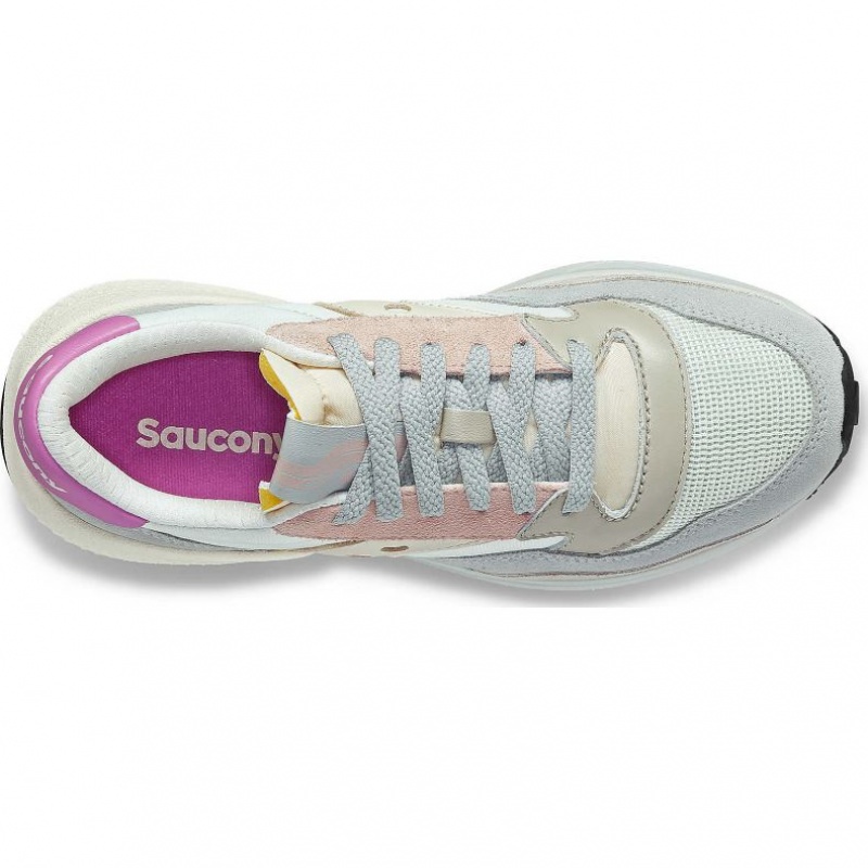 White / Grey / Rose Saucony Jazz NXT Women's Sneakers | EGYPT CAEBJF