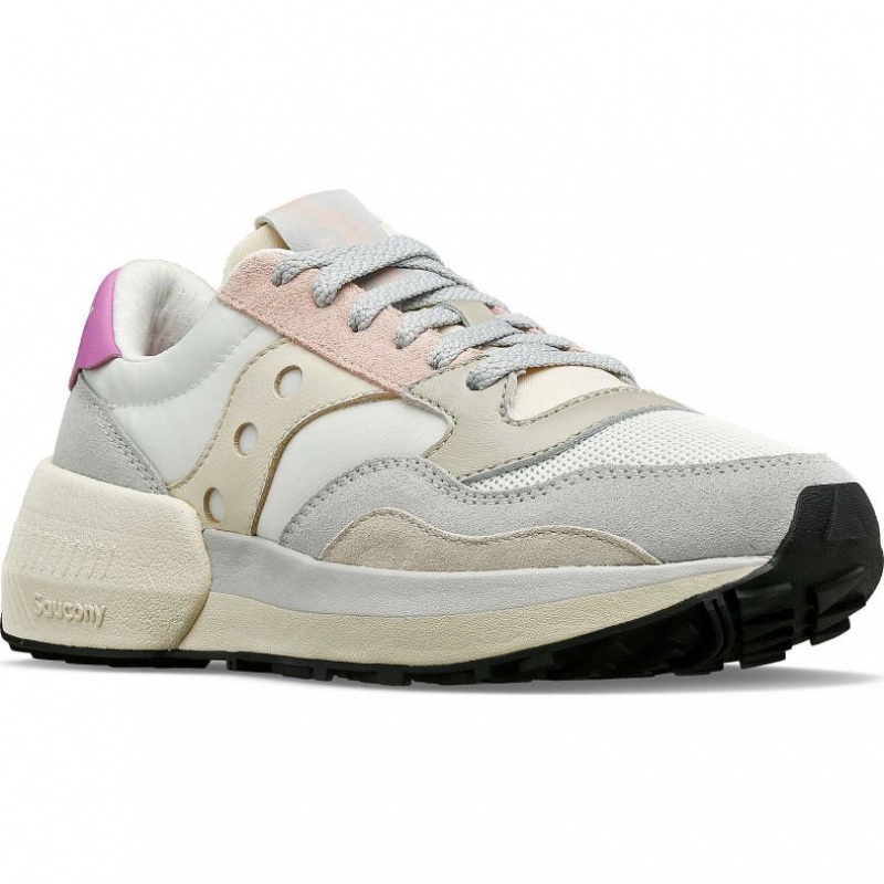 White / Grey / Rose Saucony Jazz NXT Women's Sneakers | EGYPT CAEBJF