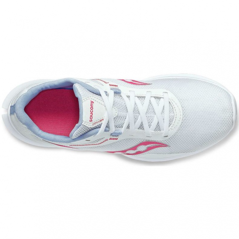 White / Pink Saucony Convergence Women's Running Shoes | EGYPT IDREUF