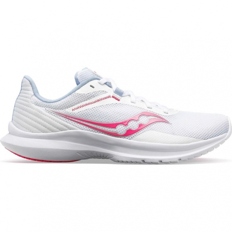 White / Pink Saucony Convergence Women\'s Running Shoes | EGYPT IDREUF