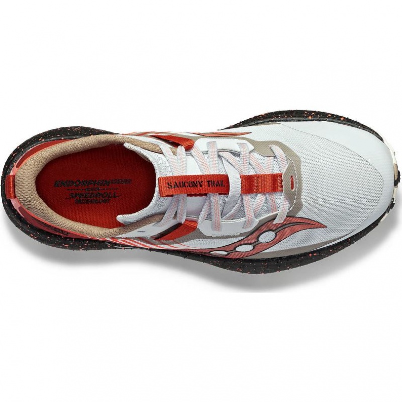 White / Red Saucony Endorphin Edge Women's Trail Running Shoes | EGYPT FHGMOD