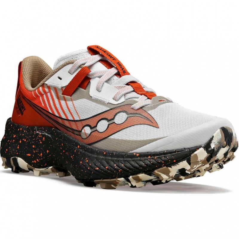 White / Red Saucony Endorphin Edge Women's Trail Running Shoes | EGYPT FHGMOD