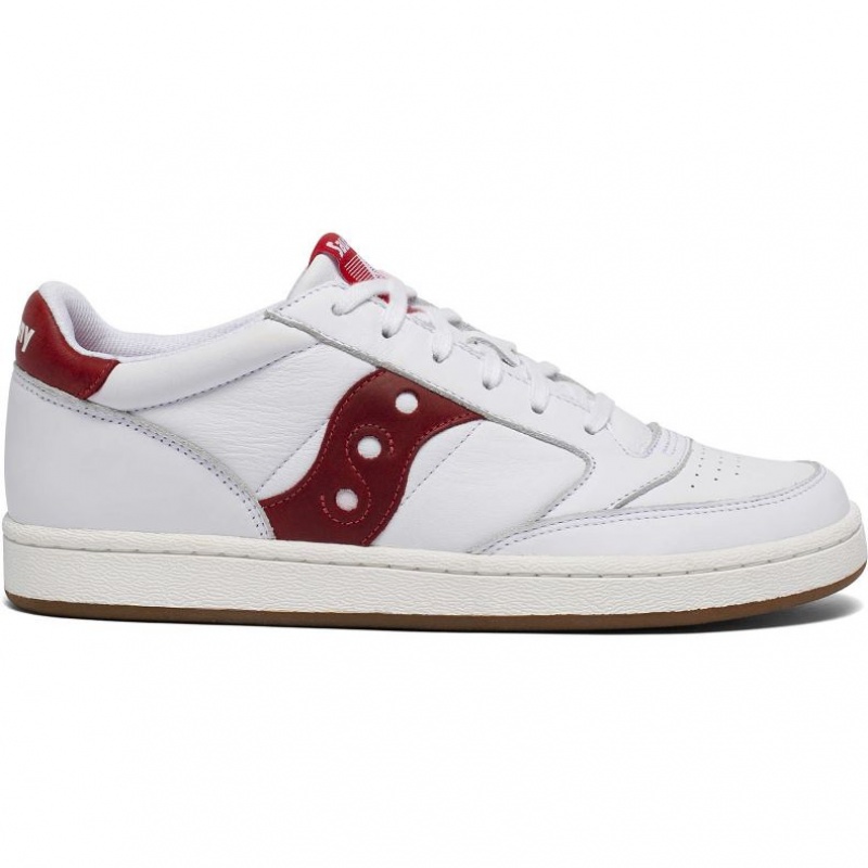 White / Red Saucony Jazz Court Men\'s Sneakers | EGYPT ETKHBV