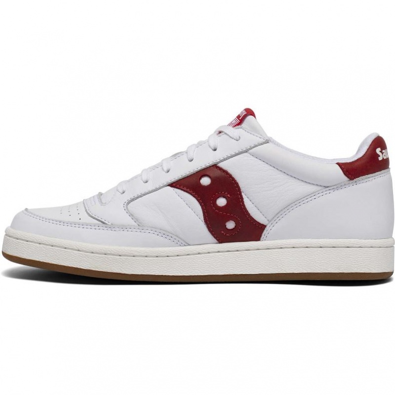 White / Red Saucony Jazz Court Women's Sneakers | EGYPT BZQDGV