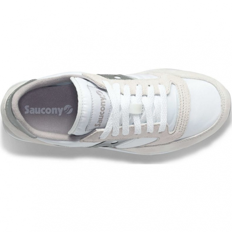 White / Silver Saucony Jazz Triple Women's Sneakers | EGYPT CTWGES