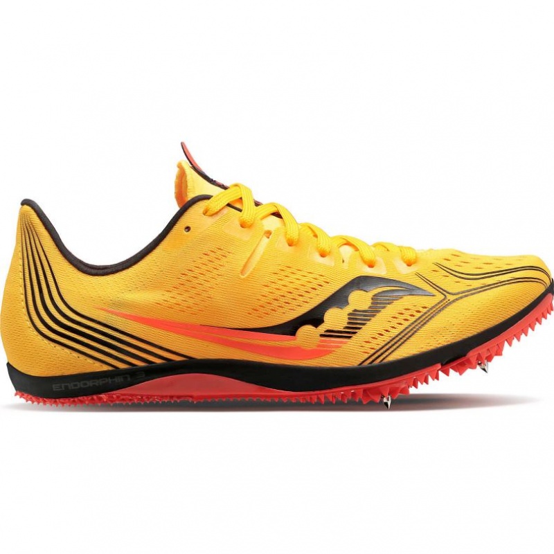 Yellow Saucony Endorphin 3 Men\'s Spikes | EGYPT VERWHL