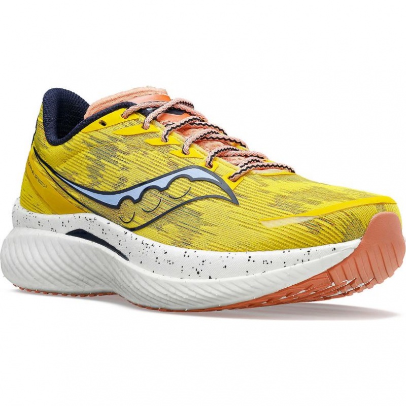 Yellow Saucony Endorphin Speed 3 Men's Running Shoes | EGYPT PEDCGR