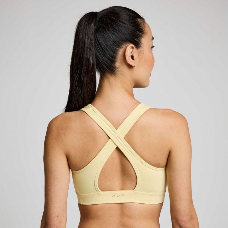 Yellow Saucony Fortify Women's Bra | EGYPT XYZBDF