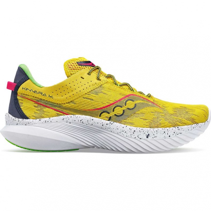 Yellow Saucony Kinvara 14 Men\'s Running Shoes | EGYPT AHIFXM