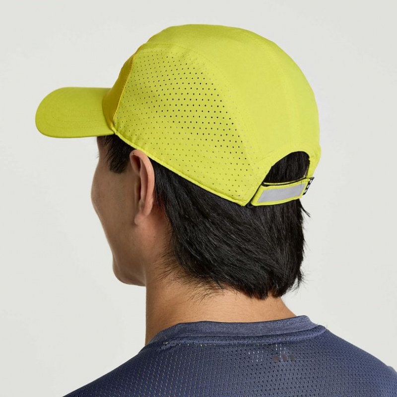 Yellow Saucony Outpace Men's Hat | EGYPT GDMWLY