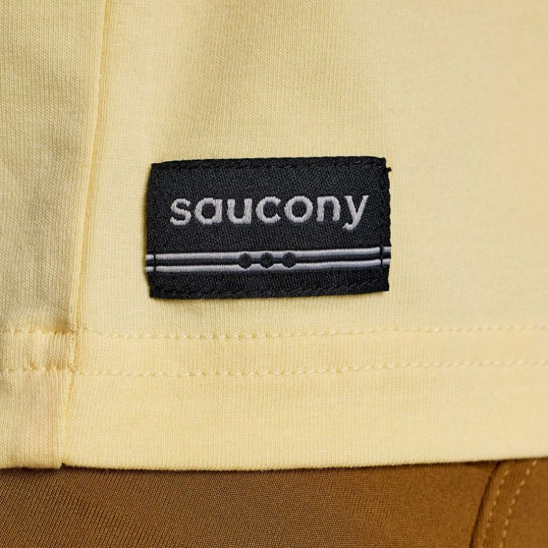 Yellow Saucony Recovery Boxy Women's T-Shirt | EGYPT PSKTCB