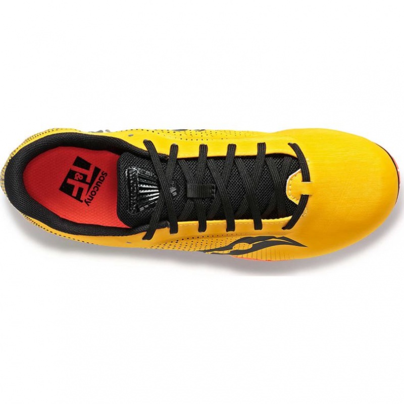 Yellow Saucony Spitfire 5 Men's Spikes | EGYPT YAZGCT