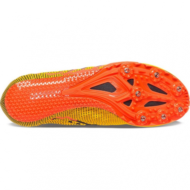 Yellow Saucony Spitfire 5 Men's Spikes | EGYPT YAZGCT