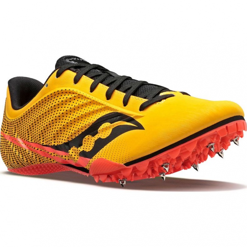 Yellow Saucony Spitfire 5 Men's Spikes | EGYPT YAZGCT