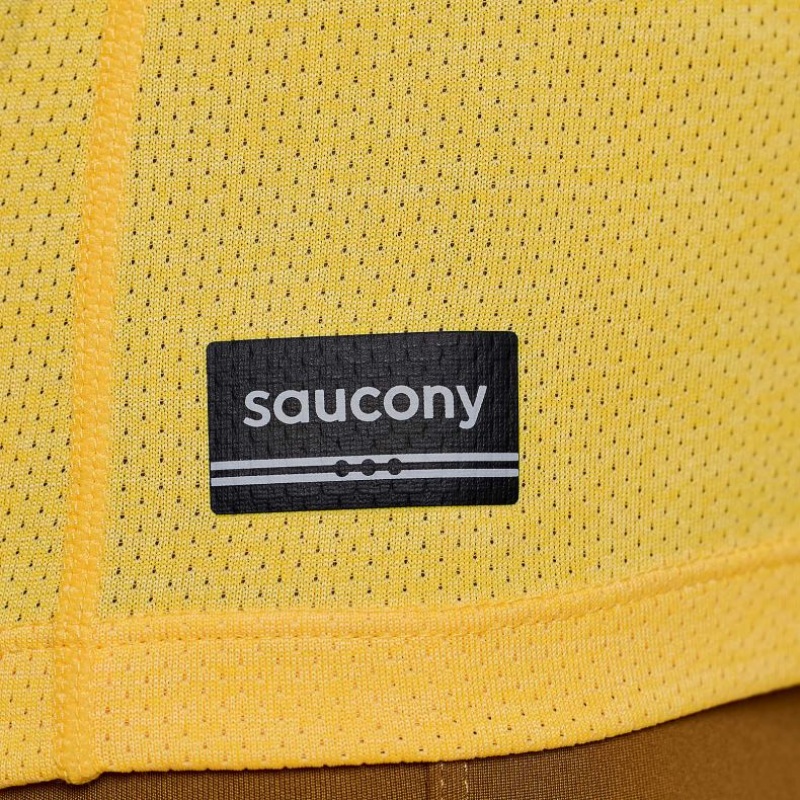 Yellow Saucony Stopwatch Women's Singlet | EGYPT LCRMOI